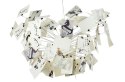 King Home Lampa wisząca sufitowa ZET 120 - stal szczotkowana papier szkło King Home Lampa wisząca sufitowa ZET 120 - stal szczotkowana papier szkło