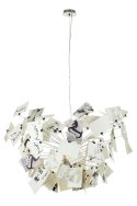 King Home Lampa wisząca sufitowa ZET 120 - stal szczotkowana papier szkło King Home Lampa wisząca sufitowa ZET 120 - stal szczotkowana papier szkło