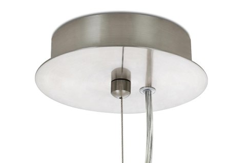King Home Lampa wisząca sufitowa ZET 120 - stal szczotkowana papier szkło King Home Lampa wisząca sufitowa ZET 120 - stal szczotkowana papier szkło