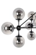 LAMPA SUFITOWA wisząca PLANETARIO 10 CZARNA - KLOSZE SZKŁO DYMIONE 10xE27 King Home LAMPA SUFITOWA wisząca PLANETARIO 10 CZARNA - KLOSZE SZKŁO DYMIONE 10xE27 King Home