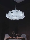 King Home Lampa wisząca RAGNATELA 80 biała - kompozyt