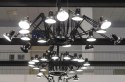 LAMPA WISZĄCA RAGNO 16 King Home CZARNA - aluminium REGULOWANE RAMIONA do domu biura hotelu LAMPA WISZĄCA RAGNO 16 King Home CZARNA - aluminium REGULOWANE RAMIONA do domu biura hotelu