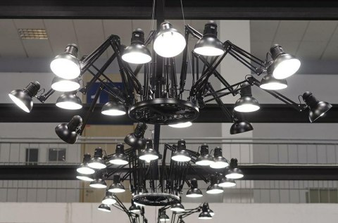LAMPA WISZĄCA RAGNO 16 King Home CZARNA - aluminium REGULOWANE RAMIONA do domu biura hotelu LAMPA WISZĄCA RAGNO 16 King Home CZARNA - aluminium REGULOWANE RAMIONA do domu biura hotelu