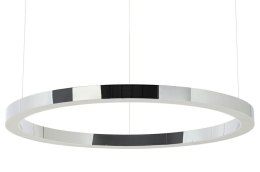 LAMPA WISZĄCA OKRAGŁA RING 100 SREBRNA - LED, stal polerowana KING HOME