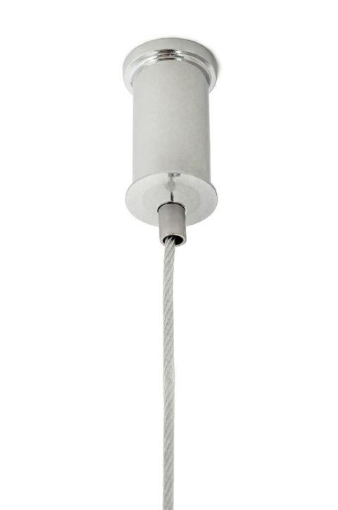 King Home Lampa wisząca RING 60 srebrna - LED stal nierdzewna polerowana na wysoki połysk osłona tworzywo mleczny King Home Lampa wisząca RING 60 srebrna - LED stal nierdzewna polerowana na wysoki połysk osłona tworzywo mleczny