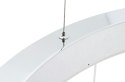 King Home Lampa wisząca RING 60 srebrna - LED stal nierdzewna polerowana na wysoki połysk osłona tworzywo mleczny King Home Lampa wisząca RING 60 srebrna - LED stal nierdzewna polerowana na wysoki połysk osłona tworzywo mleczny
