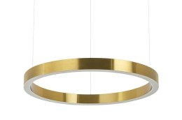 King Home Lampa wisząca RING 60 złota - LED stal nierdzewna osłona klosza tworzywo mleczny