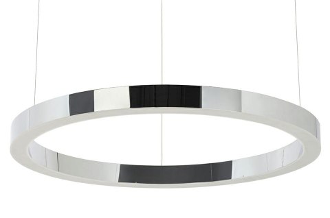 King Home Lampa wisząca RING 80 srebrna - LED stal polerowana na wysoki połysk osłona klosza tworzywo mleczny King Home Lampa wisząca RING 80 srebrna - LED stal polerowana na wysoki połysk osłona klosza tworzywo mleczny