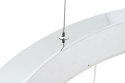 King Home Lampa wisząca RING 80 srebrna - LED stal polerowana na wysoki połysk osłona klosza tworzywo mleczny King Home Lampa wisząca RING 80 srebrna - LED stal polerowana na wysoki połysk osłona klosza tworzywo mleczny