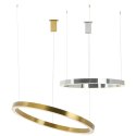 King Home Lampa wisząca RING 80 srebrna - LED stal polerowana na wysoki połysk osłona klosza tworzywo mleczny King Home Lampa wisząca RING 80 srebrna - LED stal polerowana na wysoki połysk osłona klosza tworzywo mleczny
