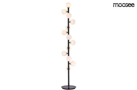 MOOSEE lampa podłogowa COSMO FLOOR BLACK - czarna, zlota MOOSEE lampa podłogowa COSMO FLOOR BLACK - czarna, zlota