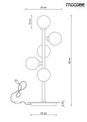 MOOSEE lampa stołowa COSMO TABLE - czarny, złoty