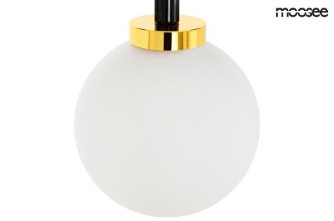 LAMPA WISZĄCA LED COSMO LEVEL M - metal CZARNY ZŁOTY kuliste klosze SZKŁO MLECZNE 16xG9 MOOSEE LAMPA WISZĄCA LED COSMO LEVEL M - metal CZARNY ZŁOTY kuliste klosze SZKŁO MLECZNE 16xG9 MOOSEE