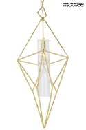 LAMPA WISZĄCA HAVANA M - METALOWA ZŁOTA E14 KLOSZ SZKLANY PRZEZROCZYSTY MOOSEE LAMPA WISZĄCA HAVANA M - METALOWA ZŁOTA E14 KLOSZ SZKLANY PRZEZROCZYSTY MOOSEE
