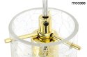 LAMPA WISZĄCA HAVANA M - METALOWA ZŁOTA E14 KLOSZ SZKLANY PRZEZROCZYSTY MOOSEE LAMPA WISZĄCA HAVANA M - METALOWA ZŁOTA E14 KLOSZ SZKLANY PRZEZROCZYSTY MOOSEE
