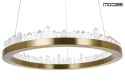 MOOSEE lampa wisząca LED NENUFAR - złota stal nierdzewna szklane kryształy do salonu restauracji hotelu MOOSEE lampa wisząca LED NENUFAR - złota stal nierdzewna szklane kryształy do salonu restauracji hotelu