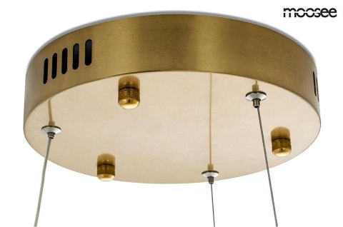 MOOSEE lampa wisząca LED NENUFAR - złota stal nierdzewna szklane kryształy do salonu restauracji hotelu MOOSEE lampa wisząca LED NENUFAR - złota stal nierdzewna szklane kryształy do salonu restauracji hotelu