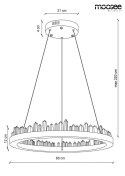 MOOSEE lampa wisząca LED NENUFAR - złota stal nierdzewna szklane kryształy do salonu restauracji hotelu MOOSEE lampa wisząca LED NENUFAR - złota stal nierdzewna szklane kryształy do salonu restauracji hotelu