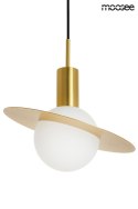 MOOSEE lampa wisząca URAN - złota połączenie mosiądzu w złotym kolorze i kulistego klosza wykonanego z mlecznego szkła MOOSEE lampa wisząca URAN - złota połączenie mosiądzu w złotym kolorze i kulistego klosza wykonanego z mlecznego szkła