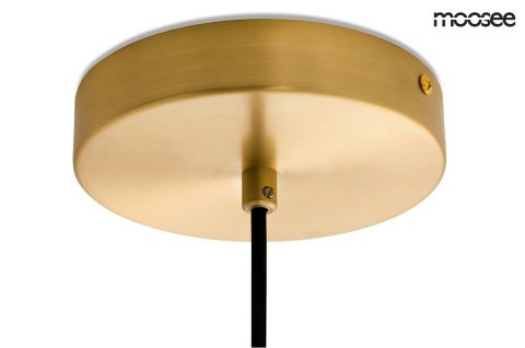 MOOSEE lampa wisząca URAN - złota połączenie mosiądzu w złotym kolorze i kulistego klosza wykonanego z mlecznego szkła MOOSEE lampa wisząca URAN - złota połączenie mosiądzu w złotym kolorze i kulistego klosza wykonanego z mlecznego szkła