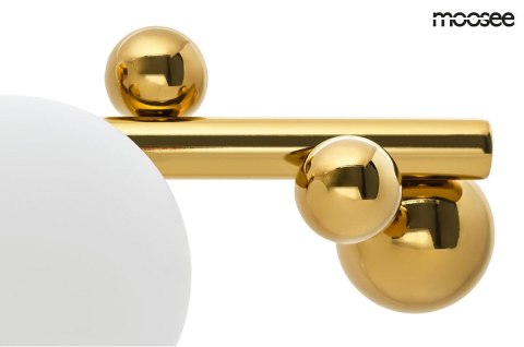 MOOSEE lampa wisząca VALENTINO 120- złota połączenia stali nierdzewnej błyszczącej i szklanych kloszy w kształcie kuli MOOSEE lampa wisząca VALENTINO 120- złota połączenia stali nierdzewnej błyszczącej i szklanych kloszy w kształcie kuli
