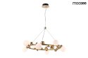 MOOSEE lampa wisząca VALENTINO M - złota stal nierdzewna klosze szkło mleczne MOOSEE lampa wisząca VALENTINO M - złota stal nierdzewna klosze szkło mleczne