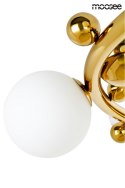 MOOSEE lampa wisząca VALENTINO M - złota stal nierdzewna klosze szkło mleczne MOOSEE lampa wisząca VALENTINO M - złota stal nierdzewna klosze szkło mleczne