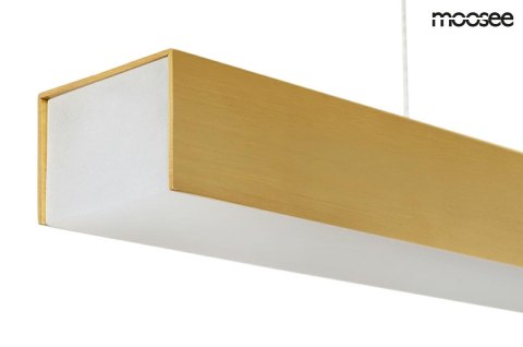 LAMPA wisząca LED WAND 80 - złota połączenie mosiądzu w kolorze złotym i aluminium w kolorze czarnym MOOSEE LAMPA wisząca LED WAND 80 - złota połączenie mosiądzu w kolorze złotym i aluminium w kolorze czarnym MOOSEE