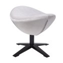 Podnóżek EGG SZEROKI VELVET BLACK jasny szary.37 - welur, podstawa czarna Podnóżek EGG SZEROKI VELVET BLACK jasny szary.37 - welur, podstawa czarna