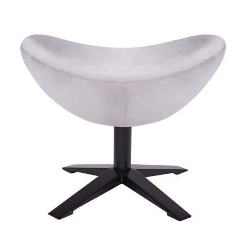 Podnóżek EGG SZEROKI VELVET BLACK jasny szary.37 - welur, podstawa czarna Podnóżek EGG SZEROKI VELVET BLACK jasny szary.37 - welur, podstawa czarna
