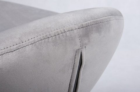 King Home Podnóżek Pufa EGG SZEROKI VELVET jasny szary.37 - welur, podstawa stal King Home Podnóżek Pufa EGG SZEROKI VELVET jasny szary.37 - welur, podstawa stal