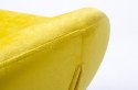 Podnóżek EGG SZEROKI VELVET żółty.20 - welur, podstawa stal Podnóżek EGG SZEROKI VELVET żółty.20 - welur, podstawa stal