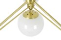 Lampa wisząca PLANETARIO 10 GOLD złota - klosze matowe Lampa wisząca PLANETARIO 10 GOLD złota - klosze matowe