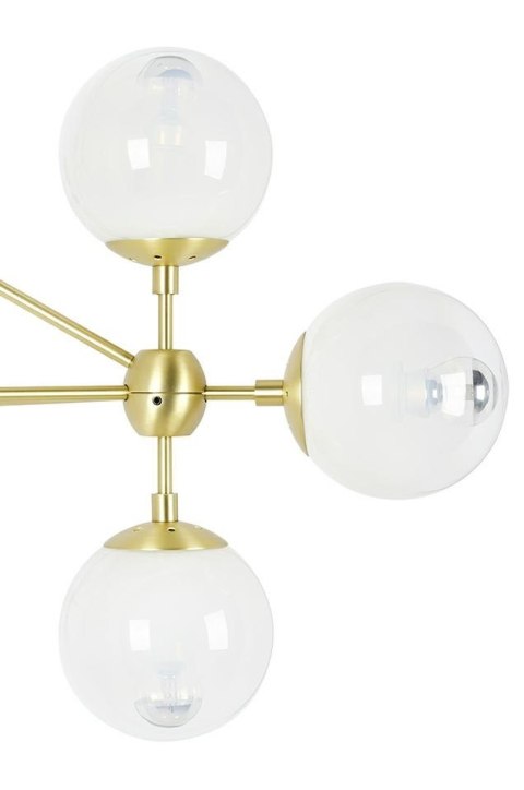 Lampa wisząca PLANETARIO 10 GOLD złota - klosze matowe Lampa wisząca PLANETARIO 10 GOLD złota - klosze matowe