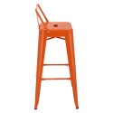 D2.DESIGN Hoker Paris Back short 75cm orange insp. Tolix