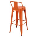 D2.DESIGN Hoker Paris Back short 75cm orange insp. Tolix D2.DESIGN Hoker Paris Back short 75cm orange insp. Tolix
