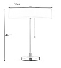 LAMPA BIURKOWA STOŁOWA NOCNA ARTE aluminium szkło - BIAŁO / ZŁOTA 3xE14 WŁĄCZNIK ŁAŃCUSZKOWY KING HOME LAMPA BIURKOWA STOŁOWA NOCNA ARTE aluminium szkło - BIAŁO / ZŁOTA 3xE14 WŁĄCZNIK ŁAŃCUSZKOWY KING HOME