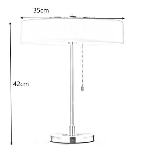 LAMPA BIURKOWA STOŁOWA NOCNA ARTE aluminium szkło - BIAŁO / ZŁOTA 3xE14 WŁĄCZNIK ŁAŃCUSZKOWY KING HOME LAMPA BIURKOWA STOŁOWA NOCNA ARTE aluminium szkło - BIAŁO / ZŁOTA 3xE14 WŁĄCZNIK ŁAŃCUSZKOWY KING HOME