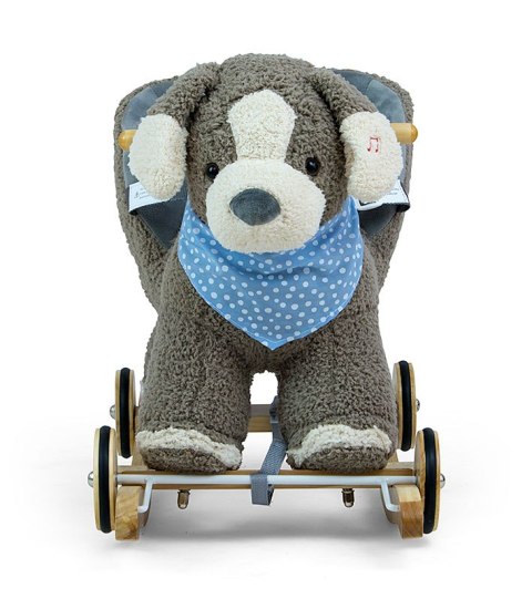 Milly Mally Piesek Polly - Gray Dog Szary na biegunach lub kółkach interaktywne uszy regulowany pas bezpieczeństwa 12 m+ Milly Mally Piesek Polly - Gray Dog Szary na biegunach lub kółkach interaktywne uszy regulowany pas bezpieczeństwa 12 m+