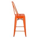 D2.DESIGN Stołek barowy Paris Back pomarańczowy inspirowany Tolix D2.DESIGN Stołek barowy Paris Back pomarańczowy inspirowany Tolix