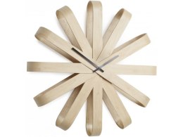 UMBRA zegar okrągły dekoracja RIBBONWOOD drewno naturalny analogowy