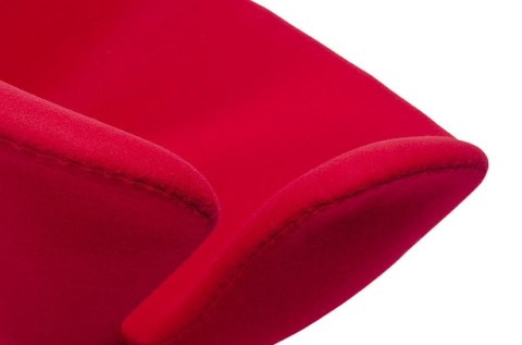 King Home Fotel SWAN WOOL PREMIUM obrotowy czerwony - wełna kaszmirowa, podstawa stal chromowana King Home Fotel SWAN WOOL PREMIUM obrotowy czerwony - wełna kaszmirowa, podstawa stal chromowana