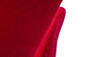 King Home Fotel SWAN WOOL PREMIUM obrotowy czerwony - wełna kaszmirowa, podstawa stal chromowana