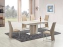 Halmar K213 krzesło cappuccino ekoskóra płozy chrom Halmar K213 krzesło cappuccino ekoskóra płozy chrom