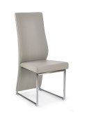 Halmar K213 krzesło cappuccino ekoskóra płozy chrom Halmar K213 krzesło cappuccino ekoskóra płozy chrom