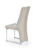 Halmar K213 krzesło cappuccino ekoskóra płozy chrom Halmar K213 krzesło cappuccino ekoskóra płozy chrom