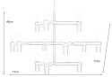 LAMPA WISZĄCA ATOMIC metalowa ZŁOTA KLOSZE SATYNOWE 12xG9 KING HOME LAMPA WISZĄCA ATOMIC metalowa ZŁOTA KLOSZE SATYNOWE 12xG9 KING HOME