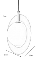 King Home Lampa wisząca AURORA złota - metal kulisty klosz szklany Mleczny G9 do wnętrz klasycznych i nowoczesnych King Home Lampa wisząca AURORA złota - metal kulisty klosz szklany Mleczny G9 do wnętrz klasycznych i nowoczesnych