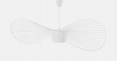 King Home Lampa wisząca CAPELLO FI 140 biała tworzywo sztuczne kształt kapelusza E27 pod wpływem powietrza może się poruszać King Home Lampa wisząca CAPELLO FI 140 biała tworzywo sztuczne kształt kapelusza E27 pod wpływem powietrza może się poruszać