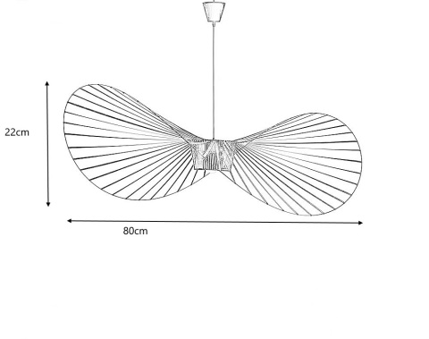 King Home Lampa wisząca CAPELLO FI 80 czarna tworzywo sztuczne kształt kapelusza E27 King Home Lampa wisząca CAPELLO FI 80 czarna tworzywo sztuczne kształt kapelusza E27